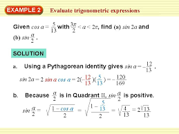 The pattern is that the hypotenuse is twice the length of the shorter leg. Example 1 Evaluate Trigonometric Expressions Find The Exact