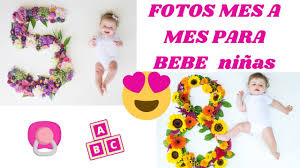 Fotos Mes A Mes Para Bebe Sesion De Fotos Mensuales Para Bebes Nina Youtube