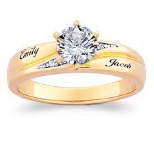 18k Gold Over Sterling Round Cz Diamond Name Wedding Ring Engagement Rings Affordable Men S Jewelry Rings Mens Gold Jewelry