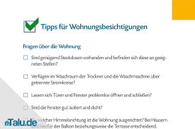Was sie als vermieter über das thema. Wohnungsbesichtigung Checkliste Fur Mieter Und Vermieter Talu De