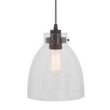 Worth Home Products Instant Pendant 1 Light Recessed Light Conversion Kit Brushed Bronze Clear Glass Shade Pkn 6624 0311 The Home Depot Recessed Light Conversion Kit Recessed Lighting Glass Shades