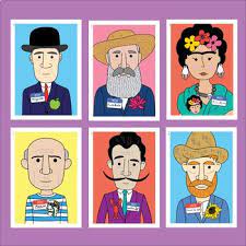 This list of celebrities is loosely sorted by popularity. Famous Artist Name Tag Posters 10 Artists By Lotta Tpt Famous Artists Paintings Famous Artist Names Famous Artists