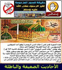حقيقة الصورة المزعومة لقبر الأحاديث الضعيفة والباطلة facebook
