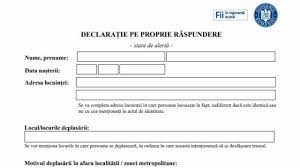 Le aratam noi declaratii pe propria raspundere stari de alerta stari de urgenta si distantare sociala la alegerile din 27 septembrie ! DeclaraÅ£ia Pe Propria RÄƒspundere Poate Fi ScrisÄƒ De ManÄƒ Arafat