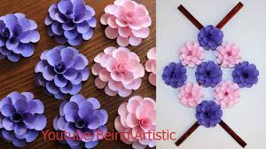Create beautiful hanging paper wisteria! Paper Wall Hanging Craft Ideas Paper Flower Paper Craft Wall Decoration Ideas Youtube