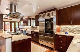 Look at our examples where cabinets are used not only as storage but as a design element with multiple cabinet ideas. Transitional Cherry Kitchen In Cherry Creek Jm Kitchen And Bath Design