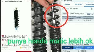 Ukuran diameter pipa shock depan motor honda suzuki. Perbandingan Shockbreaker Beat Fi Dengan Mio Sporty Youtube