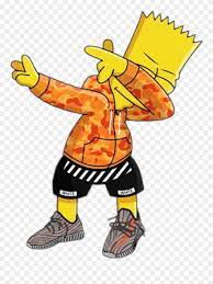 Download Hd Clip Art Royalty Free Stock Bart Dab Simpson Gang Trap Png Download And Use The Free Clipart For Your Creative Pro Bart Simpson Hypebeast T Shirt