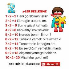tekerlemeli carpim tablosu kolay ezberleme 3 sinif matematik egitim faaliyetleri evde egitim
