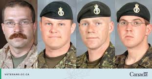 Today we remember four Canadian soldiers who bravely served their country.  Corporal Glen Arnold, 32, was a medical technician, a husband, and a father  of four. He was