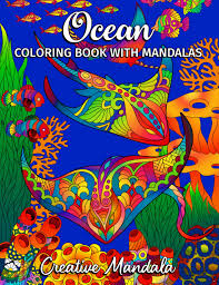 Ocean coloring pages ocean coloring pages mermaid coloring Ocean Coloring Book Creative Mandala Coloring Books