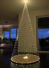 Diy Christmas Tree Using Only Firefly Lights Hanging Christmas Lights Diy Christmas Tree Christmas Tree Decorations Diy