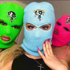 Will glow and shine when the light hits it. Nails Gangster Girl Baddie Pink Ski Mask Aesthetic Novocom Top