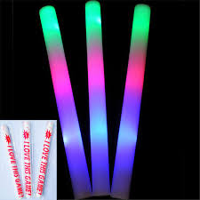 30pcs Multicolor Led Light Foam Stick Glow Sticks Cheering Foam Sticks Light Up Sponge Stick Wedding Birthday Supplies Aliexpress Com Imall Com