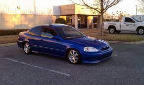 Honda Honda Civic Si 2000 Blue Car Wallpapers Honda Civic Si Honda Civic Honda Civic Coupe