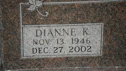 Dianne Kay Shearer Whiteman (1946-2002)