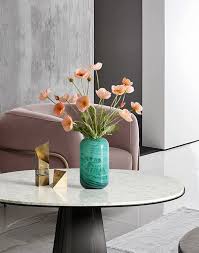 Same day or next day delivery is available. Buy Glass Flower Vase Blue Hand Blown Glass Vase Decorative Glass Vase For Home Decor Modern Floral Vase For Living Room Centerpieces Tabletop Wedding Online In Italy B091qb559f