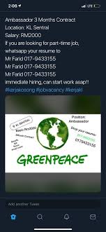 Insyaallah gaji lumayan & pelbagai elaun istimewa untuk anda. Kelly On Twitter Ambassador 3 Months Contract Location Kl Sentral Salary Rm2000 If You Are Looking For Part Time Job Whatsapp Your Resume To Mr Farid 017 9433155 Mr Farid 017 9433155 Mr Farid 017 9433155