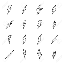 We have 2 free lightning bolts, outlined fonts to offer for direct downloading · 1001 fonts is your favorite site for free fonts since 2001. Set Of Lightning Bolt Icons In Modern Thin Line Style High Quality Royalty Free Cliparts Vectors And Stock Illustration Image 75276064