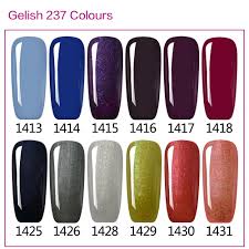 Color Chart Show Only Ido Gelish 290 Colors
