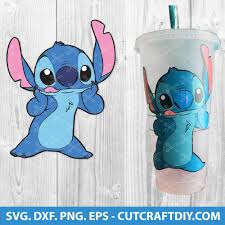 Download Stitch Svg Dxf Cut File Lilo And Stitch Svg Stitch Cold Cup Design