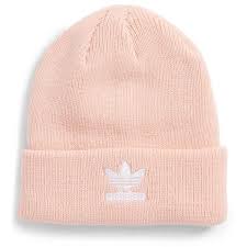 Women S Adidas Originals Beanie 20 Liked On Polyvore Featuring Accessories Hats Light Pink Embroidery Hats Emb Adidas Women Pink Adidas Light Pink Hat