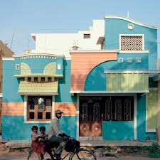 Ad Maison Tirunamavalai Architecture Inde Photo Vincent Leroux Rocket Lulu1 Architecture Indienne Jeux De Construction Maisons Colorees