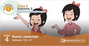 Kunci Jawaban Tema 3 Kelas 4 Halaman 125 126 127 Buku Siswa Tematik Revisi Kunci Buku Halaman