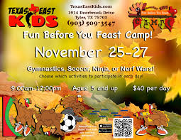 Making it to naps, one activity at a time. Fun Before You Feast Thanksgiving Camp Texas East Kids