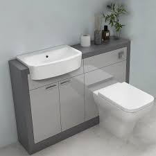 They can be fitted into any style of bathroom, which makes them perfect for smaller areas where storage space is at a premium. Grove 1200 Grey Vanity Unit Buy Online At Bathroom City