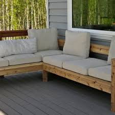The price of outdoor furniture is shocking, but building your own is simple! Outdoor L Shaped Sofa Furniture