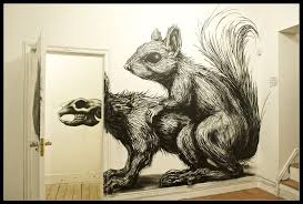 Each wall hanging comes ready to hang. Roa Squirrel Fun Street Art Banksy Street Art Art