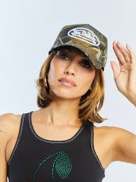 Von Dutch White Tree Camo Strapback Trucker Hat