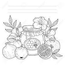 Download shana tova stock vectors. Vector Coloring Page For Adults Black And White Background Silhouette Royalty Free Cliparts Vectors And Stock Illustration Image 143113598