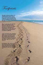 Footprints By Angelika On Etsy Footprints In The Sand Poem Footsteps In The Sand Inspirational Posters
