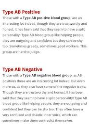 Ab Blood Type Looking For More Information About Blood Type