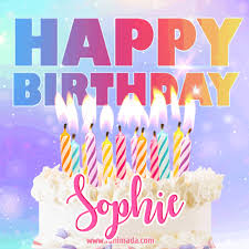 51 cat birthday cakes ranked in order of popularity and relevancy. Animated Happy Birthday Cake With Name Sophie And Burning Candles Download On Funimada Com
