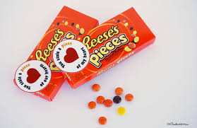 Get your favorite peanut butter candy shaped like a heart covered in. Reeses Pieces Printable Valentines Onecreativemommy Com