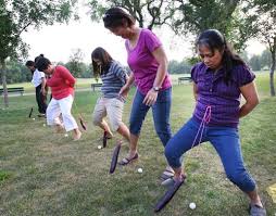 The egg toss game is a traditional game played at family reunions, field days, birthday parties, and even on easter. The Winnipeg Free Press Store