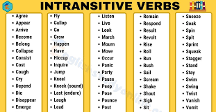 An Intransitive Verb Has Two Characteristics First It Is An Action Verb Expressing A Doable Activity Like Arrive Go L Intransitive Verb Verb Examples Verb