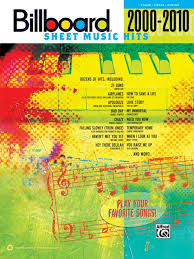 billboard sheet music hits 2000 2010