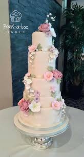 Edible flowers are very popular but can be quite costly. Wedding Cakes Www Peek A Boocakes Co Uk