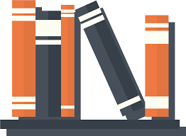 This black and white cartoon clipart of a bookcase is all you need. Vector Black And White Bookcase Books On A Bookshelf Logo Clipart Full Size Clipart 717778 Pinclipart