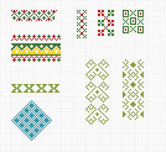 Embroidery kits by panna featuring flowers. Some Cross Stitch Patterns From Early 16th Century Germany