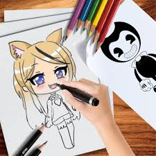 Cute girls in the image of angels and with wings, cool boys. Gacha Life Coloring Book Apk Mod Wordlminecraft