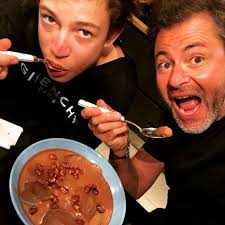 Photo : Jérôme Anthony avec son fils Joseph, photo Instagram du 21 mars  2020