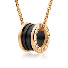 Celebrate your love with bvlgari man glacial essence bvlgari man glacial essence powered by air, represents the connection of body and mind. Bvlgari B Zero1 18ct Pink Gold Black Ceramic Pendant