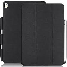Khomo Ipad Pro 10 5 Inch Case With Pen Holder Dual Black Super Slim Cover With Rubberized Back And Smart Feature Apple Pencil Holder Ipad Pro Apple Ipad Pro