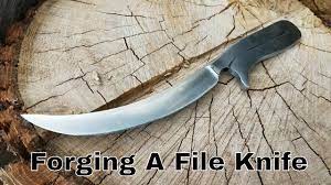 From this point forward you are forewarned; Blacksmithing Forging A Custom File Knife Youtube