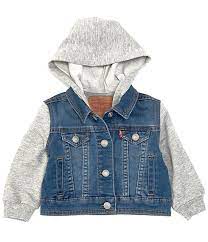 Levi S Baby Boys 3 24 Months Hooded Trucker Jacket Dillard S